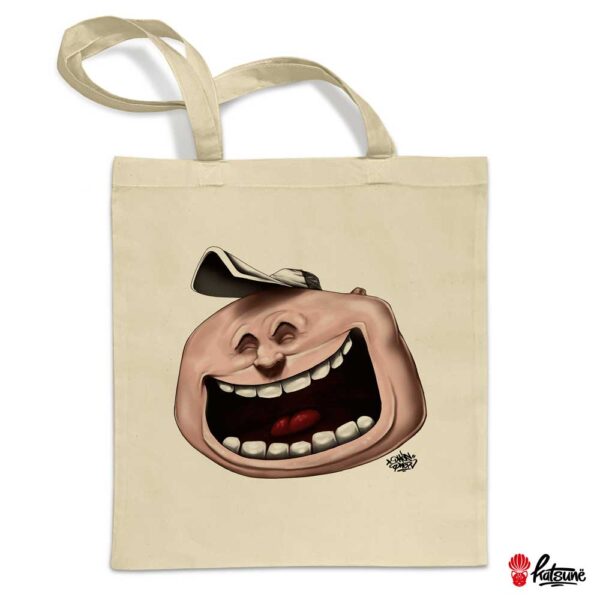 tote bag con diseño de personaje de graffiti